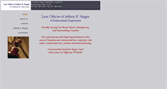 Desktop Screenshot of jrsingerlaw.com